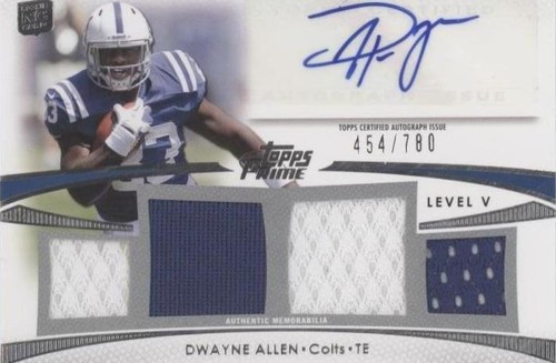 2012 Topps Prime Dwayne Allen #PV-DA