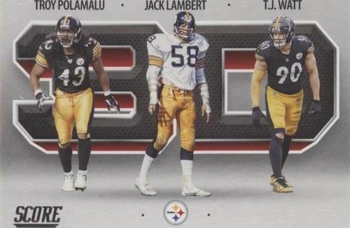 2021 Score Jack Lambert T.J. Watt Troy Polamalu #3D4
