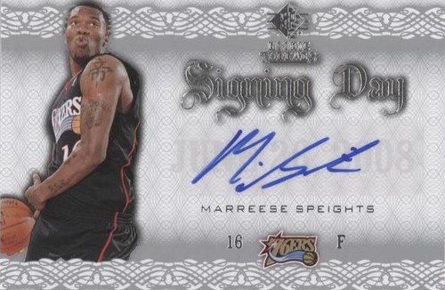 2008-09 SP Rookie Threads - Marreese Speights #SD-MS