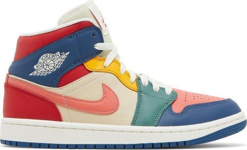 Nike Air Jordan 1 Mid SE Tartan Black Multi-color Sesame DZ5329