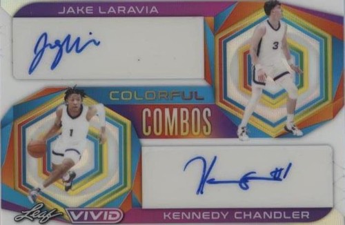 2022-23 Leaf Vivid - Jake LaRavia/Kennedy Chandler #CC-20