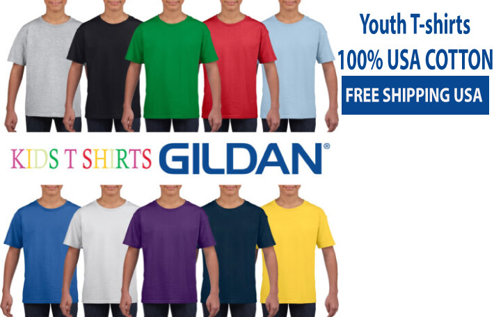 【Jesse着用】GILDAN TEAM CHEVY Tシャツ ホワイト Gildan Brand Style G500B Kids Youth Blank T-shirts 100% USA
