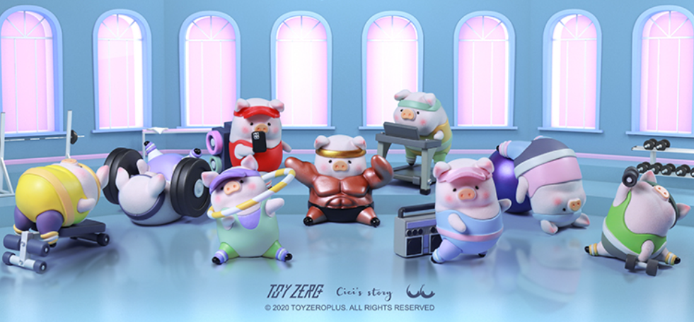 Toyzero+ LuLu the Piggy The Fitness Club Series Blind Box