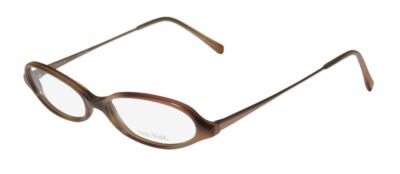 NEW VERA WANG V46 EYEWEAR FX ITALY METAL & PLASTIC CAT EYE BROWN WOMENS FULL-RIM
