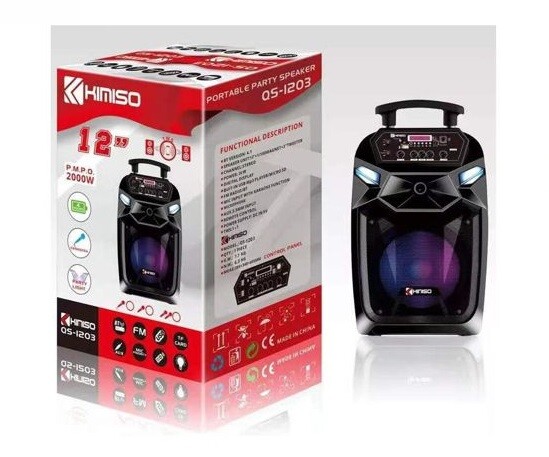 Cassa Bluetooth Portatile Speaker Altoparlante Radio Karaoke Sd Usb Qs-1203 cir