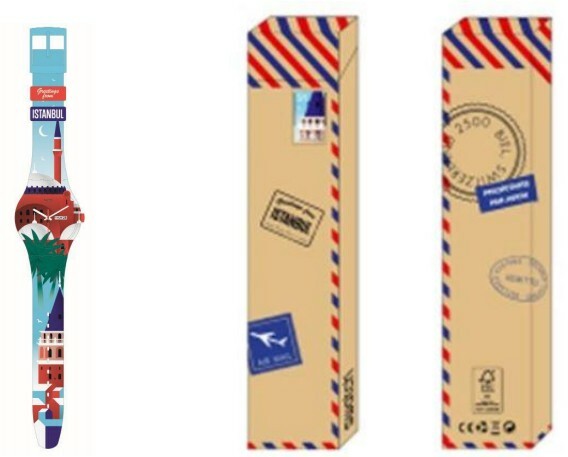 Pre-owned Swatch Greetings From Istanbul Destination A City Of A 100 Names Suoz719 Special
