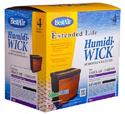 RPS BestAir ES12 4 Pack Humidifier Wick Filters for Essick Emerson Kenmore