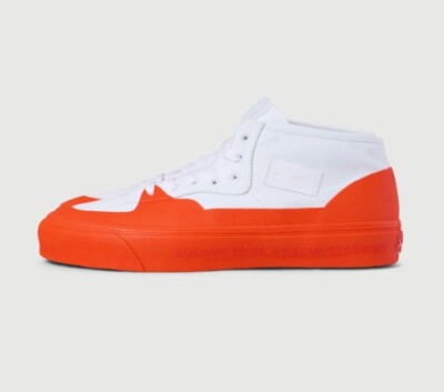 Benjamin Edgar for Vans Vault Half Cab in White / Safety Orange (Rare)