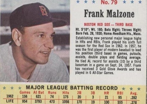 1963 Jell-O - Frank Malzone #79