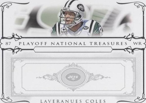 2007 Playoff National Treasures Laveranues Coles #47