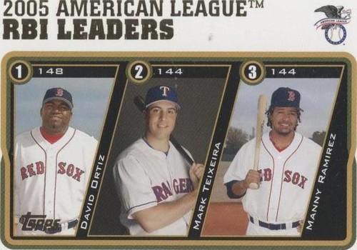 2005 Topps Updates & Highlights - David Ortiz Manny Ramirez Mark Teixeira #UH137