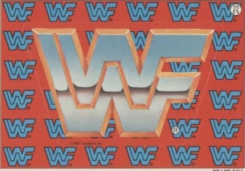 1987 Topps WWF - WWF Logo #22