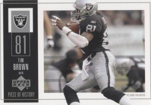 2002 Upper Deck Piece Of History Tim Brown #72
