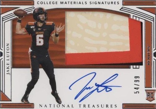 2020 Panini National Treasures Collegiate Jake Luton #143