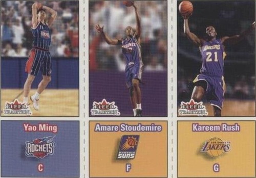 2002-03 Fleer Tradition - Kareem Rush/Amar'e Stoudemire/Yao Ming #295