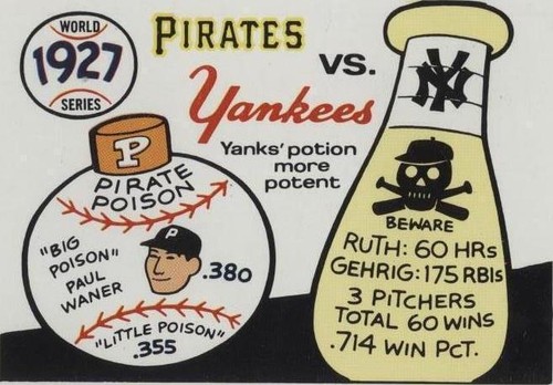 1970 Fleer Laughlin World Series - Babe Ruth Lloyd Waner Lou Gehrig #24