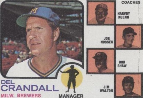 1973 Topps - Bob Sheldon Del Crandall Harvey Kuenn #646