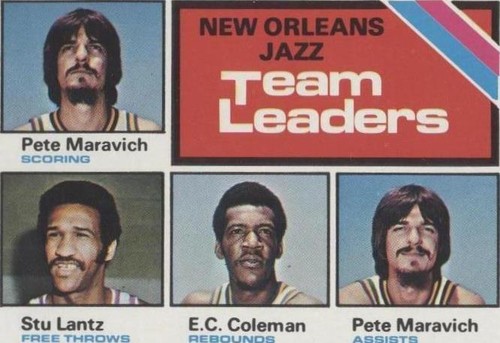 1975-76 Topps - E.C. Coleman/Stu Lantz/Pete Maravich #127