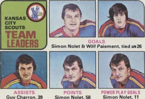 1975-76 Topps - Guy Charron Simon Nolet Wilf Paiement #319