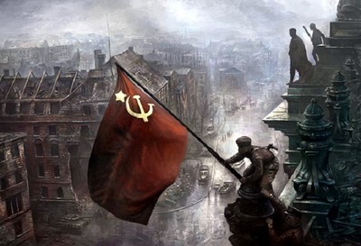 1：35 scale THE FLAG OVER BERLIN 1/35 The Flag Over Berlin Vignette 35049