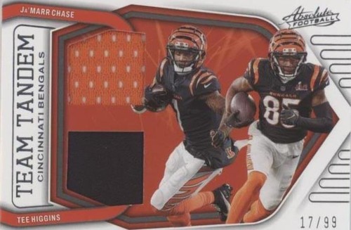 2022 Panini Flawless Football Dual Patch Tee Higgins/Ja'Marr