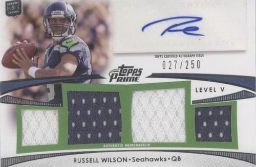 2012 Topps Prime Russell Wilson #PV-RW