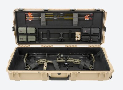 SKB Cases 3I-4217-Plp-T: Iseries Large Bow Case, Tan, Black Plush