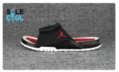 Nike Jordan Hydro  Slides 'Bred' Black Varsity Red White  AA1336-006