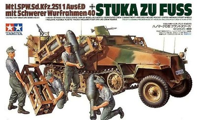 Tamiya German Sd.Kfz. 251/1 Ausf.D Stuka Zu Fuss 1:35 Scale 35151