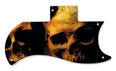 SG 61 Re-Issue Half Face Pickguard Gibson Graphical Guitar Single Ancient Skulls