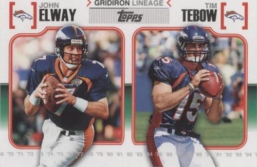2010 Topps John Elway Tim Tebow #GL-ET