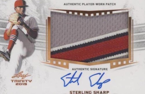 2019 Leaf Trinity - Sterling Sharp #PA-SS2