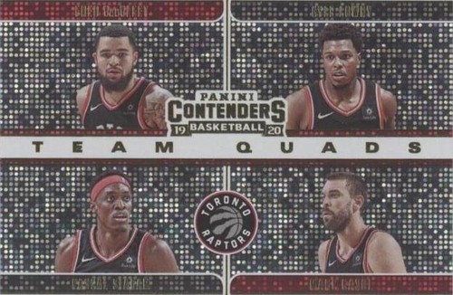2019-20 Panini Contenders - Pascal Siakam/Fred VanVleet/Kyle Lowry/Marc Gasol #28