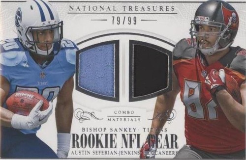 2014 Panini National Treasures Austin Seferian-Jenkins Bishop Sankey #RGC-BA