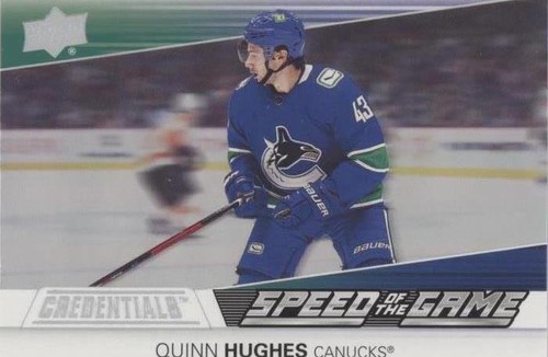 2021-22 Upper Deck Credentials - Quinn Hughes #SG4