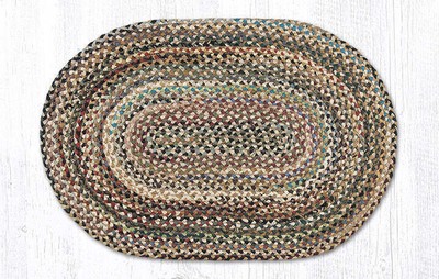 Earth Rugs C-999 Random Oval Braided Rug 20'' x 30''