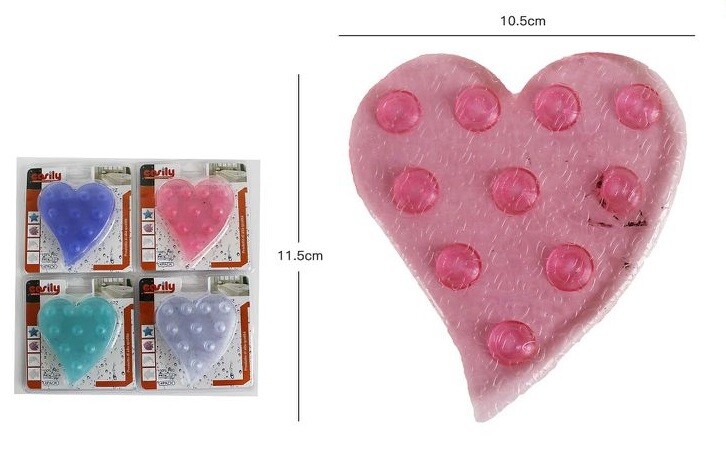 Set 4 Pezzi Cuore Anti Scivolo Piatto Doccia Vasca Da Bagno Bimbi Sicurezza dfh