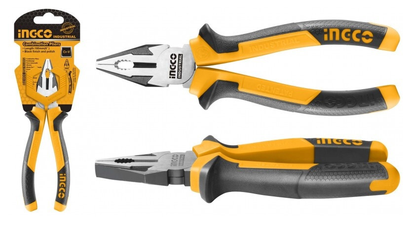 PINZA DA LAVORO CON IMPUGNATURA GRIP 180 mm INGCO INDUSTRIAL PROFESSIONALE