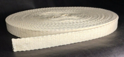 New 1'' Wide Flat Cotton Oil Lamp Wick For #2 Brass Queen Sold By The Yard #WY923
