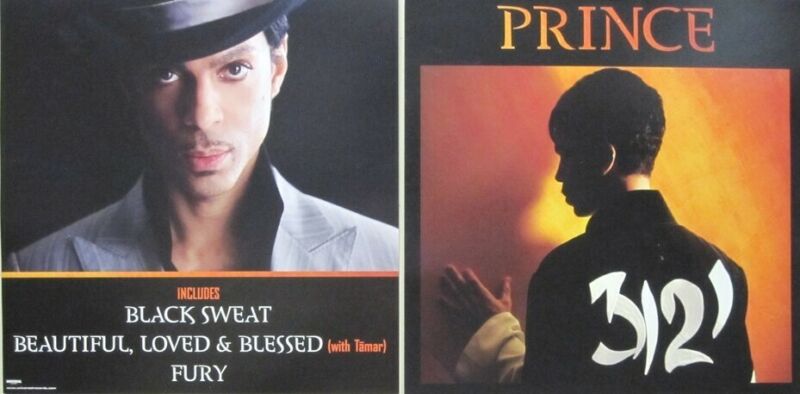 Prince 2006 advance 3121 2 sided promo poster/flat flawless NEW old stock