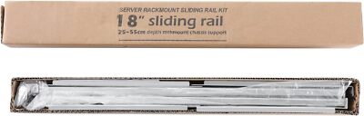 RackChoice 18'' Universal Ball Bearing Sliding Rail Kit - for 2U/3U/4U/5U rackmou
