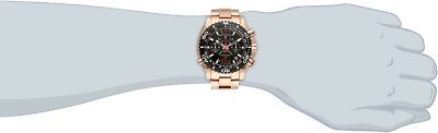 Pre-owned Bulova Rose Gold Mens Chronograph Watch Precisionist 98b213