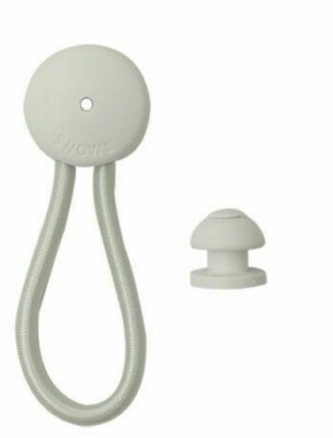 4 White Stayput Bungee Shock Cord Clip with Knobs TOP MARINE QUALITY