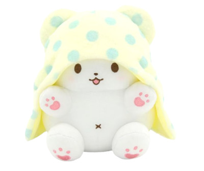 New LARGE Sanrio Happy Cute Marumofubiyori Purse Mascot Plush Bag Holder Toy