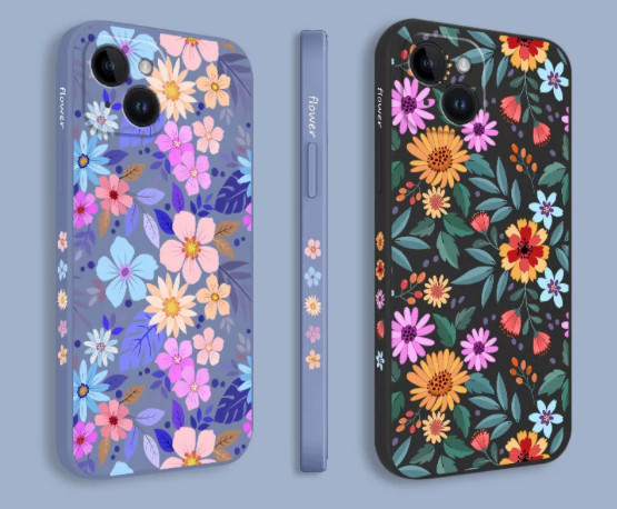 Showy Floral Flower Fleur Coque Cover Case For Iphone 15 Pro Max 14 13 12 11