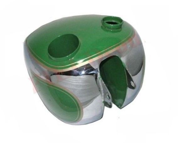BSA B31 Petrol Fuel Tank With 120 kph Speedo & Cap Green Paint Chrome Plated  