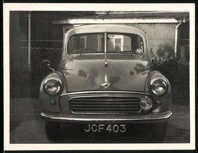 Fotografie Auto Morris Minor, Kennzeichen JCF 403 