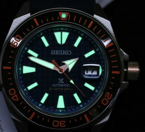Pre-owned Seiko Prospex Save The Ocean Samurai King Srph43k1