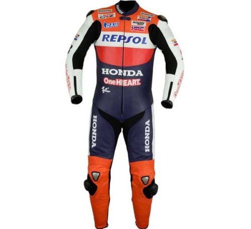 Motorrad-Lederbekleidung & -Kombis in Orange