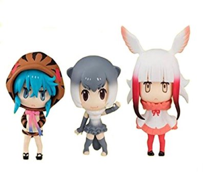 Kemono Friends Tsuchinoko Toki Small-clawed otter All 3 Set Figure w/ Tracking